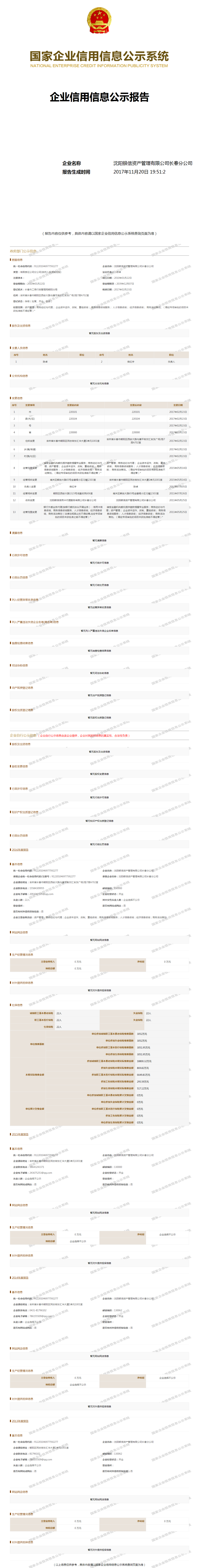沈阳银信资产管理有限公司长春分公司