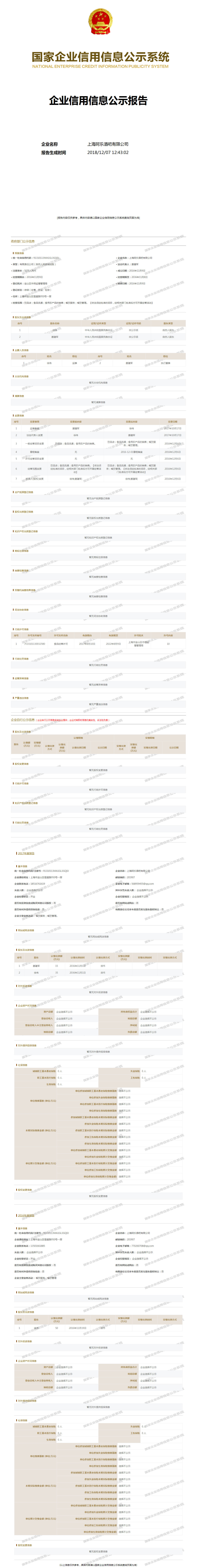 上海阿乐酒吧有限公司 工商官网信息快照