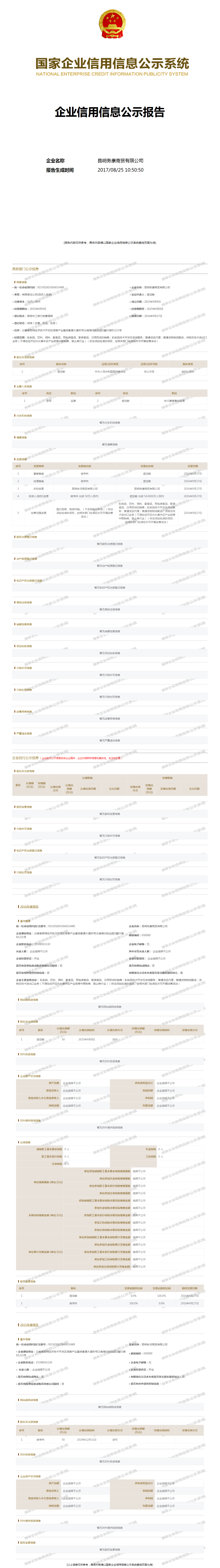 云南烽曼东建设工程有限公司 工商官网信息快照